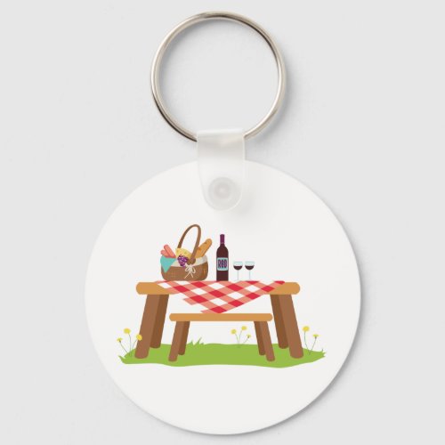 Picnic Table Keychain