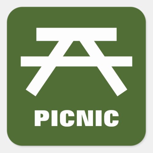 Picnic table stickers