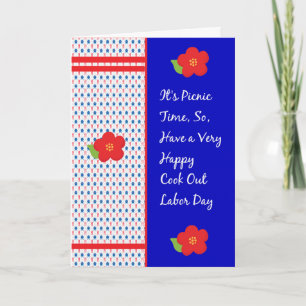 Picnic Time Card for Labor Day