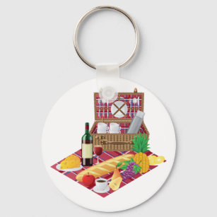 Picnic Time Keychain