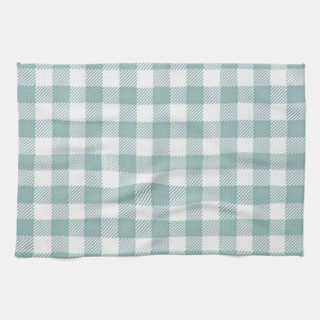 Picnic Traditional Plaid Gingham Checkered Pattern Towel (Horizontal)