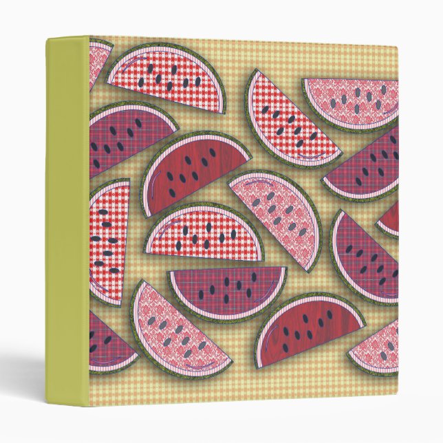Picnic Watermelons 3 Ring Binder (Front/Spine)