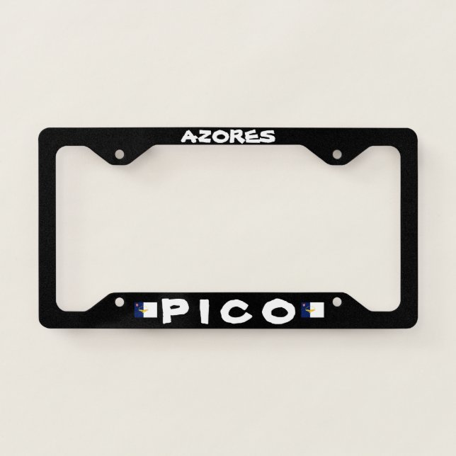Pico Azores License Plate Frame (Front)