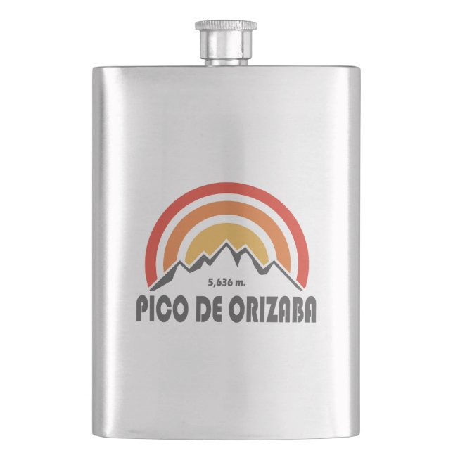 Pico de Orizaba Mexico Flask (Front)