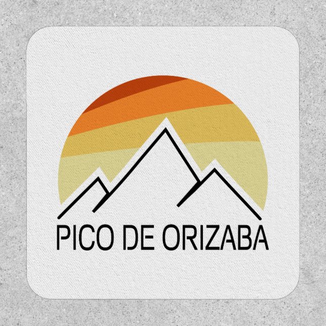 Pico de Orizaba Mexico Retro Patch (Front)