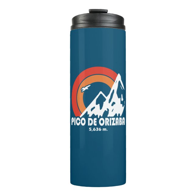 Pico de Orizaba Mexico Sun Eagle Thermal Tumbler (Front)