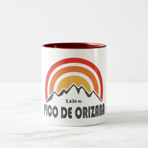 Pico de Orizaba Mexico Two_Tone Coffee Mug