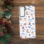 Pico Mountain Vermont Ski Snowboard Pattern Samsung Galaxy S21 Case<br><div class="desc">A funny winter skiing seamless pattern for the ski resort Pico Mountain in Mendon,  Killington,  Vermont,  United States,  North America.  Perfect gift idea for winter sports lovers: ski,  snowboard,  freestyle,  ski jump,  cross-country skiing.</div>