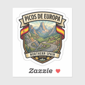 Picos de Europa Asturias Scenic Drive Sticker