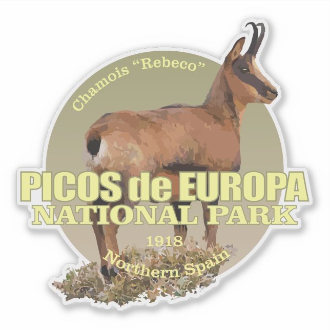 Picos de Europa (Chamois) WT Sticker (Front)