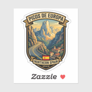 Picos de Europa Spain Mountain Route Sticker