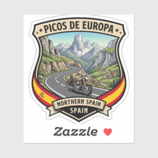 Picos de Europa Spain Scenic Mountain Road Sticker