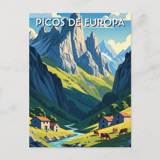 PIcos de Europa Spain Travel Postcard (Front)