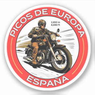 Picos de Europa spanish Cantabrian Mountains Motor Sticker