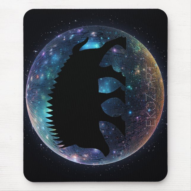 Pictish Boar Space Orb Mouse Pad (Front)
