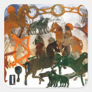 Pictish Heritage Square Sticker