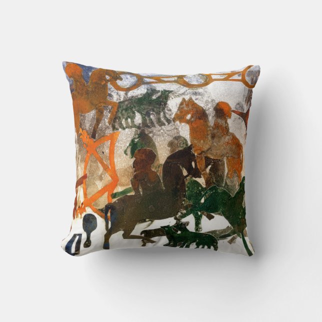 Pictish Heritage Throw Pillow (Front)