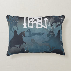 Pictish Hunting Scene I 1995 Decorative Pillow