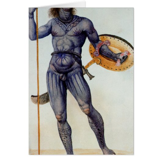 Pictish Man Holding a Shield Cards (Front)
