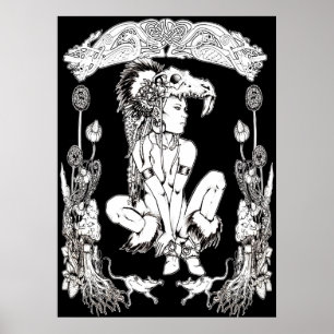 Pictish Preistess Poster