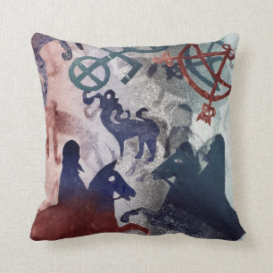Pictish Riders 1996 Throw Pillow