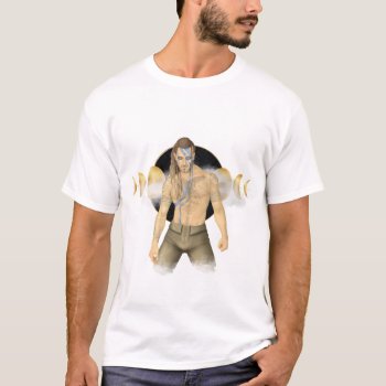 Pictish Warrior - Ancient Celtic Man T-shirt by frogsandboxes at Zazzle
