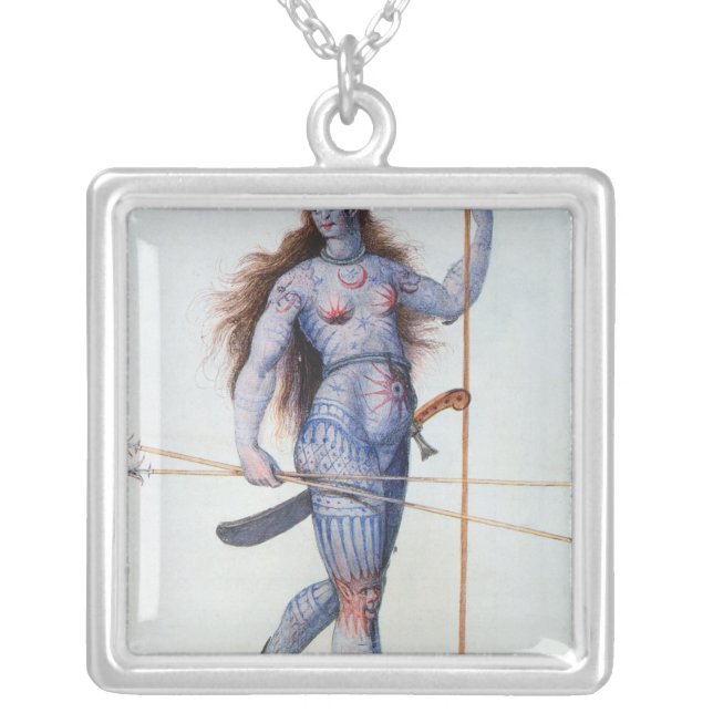 Pictish Woman Silver Plated Necklace (Front)