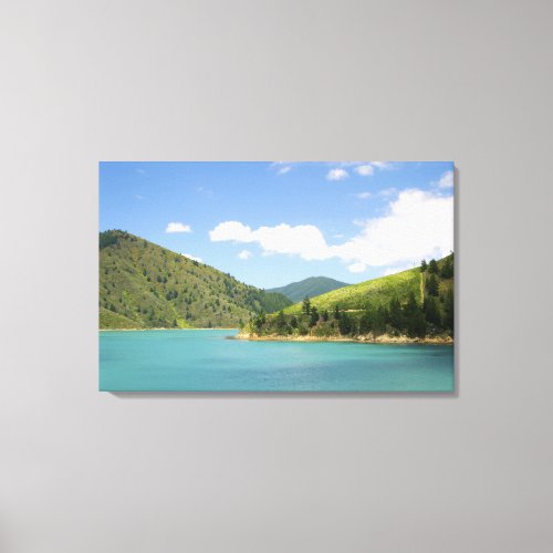 Picton New Zealand The gateway between North Canvas Print