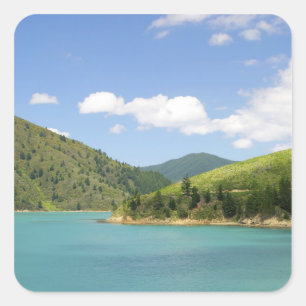 Picton, New Zealand. The gateway between North Square Sticker