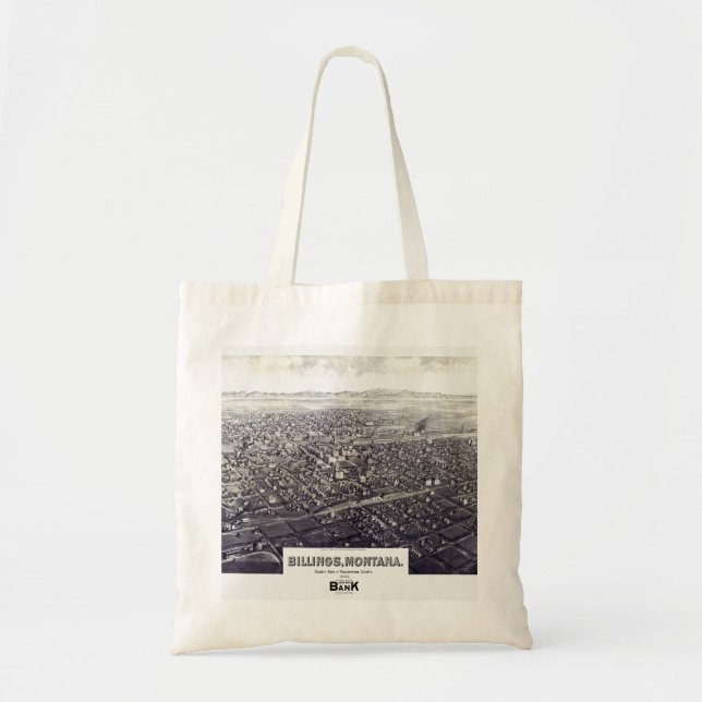 Pictorial map Billings - Montana - 1904 Tote Bag (Front)