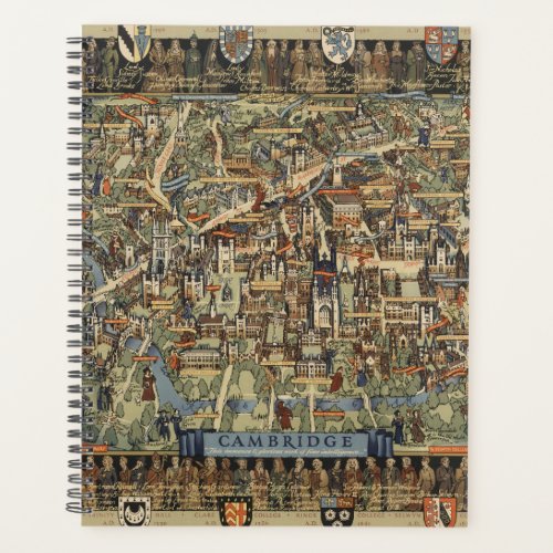 Pictorial Map of Cambridge England Planner