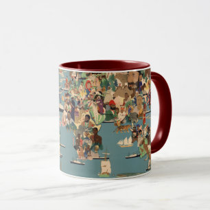 Pictorial Map of the World Mug