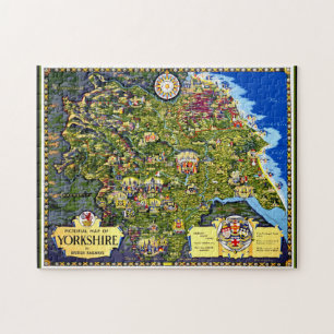Pictorial Map of Yorkshire Puzzle