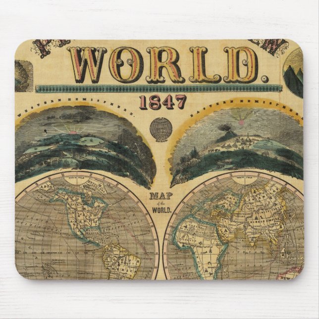 Pictorial View of the World Mouse Pad (Front)