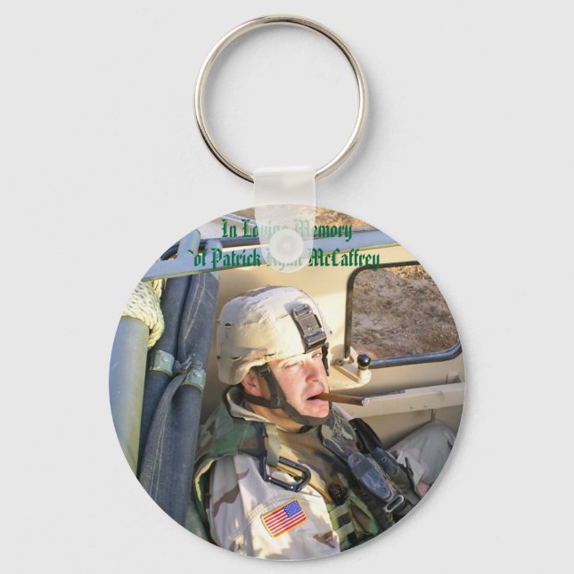Picture 107_edited, In Loving Memory of Patrick... Keychain (Front)
