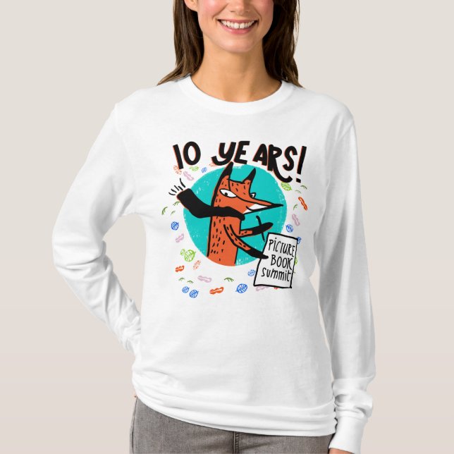 Picture Book Summit 10 years Turq. T-Shirt (Front)
