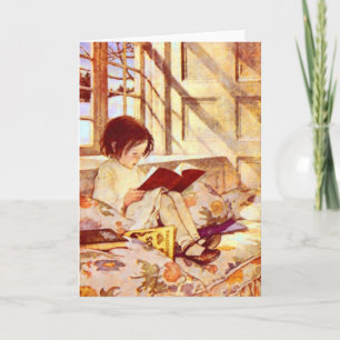 Picture Books in Winter Card