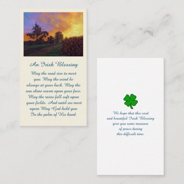 Picture Celebration of Life Memorial Card (Front/Back)