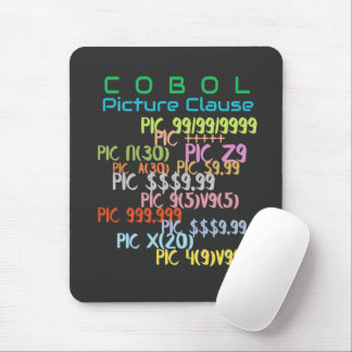 Picture Clause in Cobol Programming Mouse Pad
