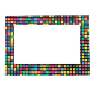 Picture Frame Geometric Pattern Pixel Vibrant