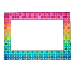 Picture Frame Geometric Pattern Rainbow Vibrant