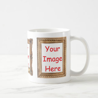 Picture framed images - Add 3 photos to customize Coffee Mug