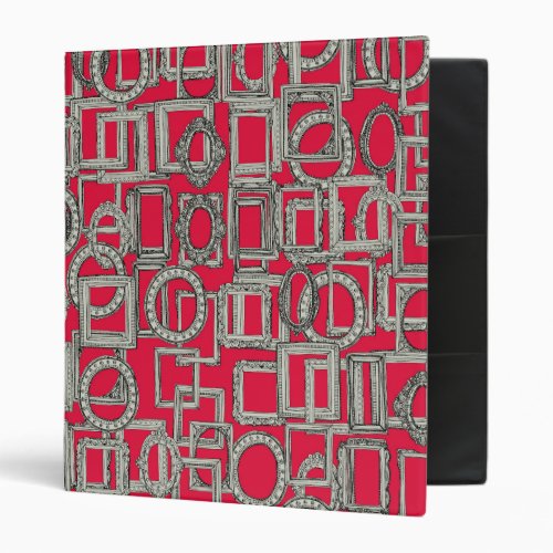 picture frames aplenty bone red 3 ring binder