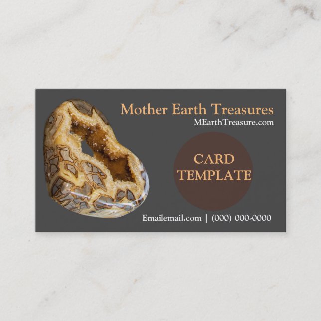 Picture Gemstone Godes Crystals Business Card (Front)