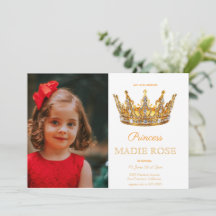 Picture Gold Princess Crown Fairytale Birthday