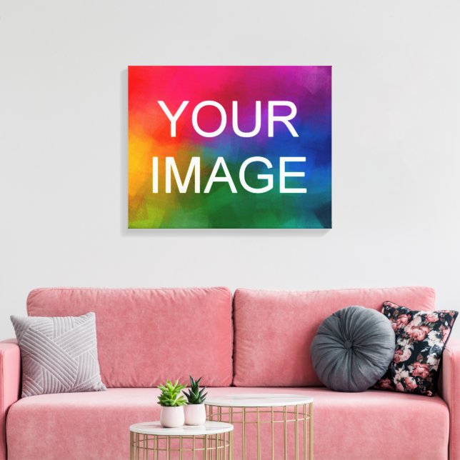 Picture Image Photo Logo Template High Class Canvas Print (Insitu(LivingRoom))