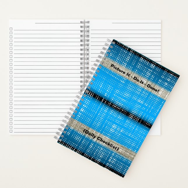 Picture It - Do It - Done! (Daily Check List) Notebook (Inside)