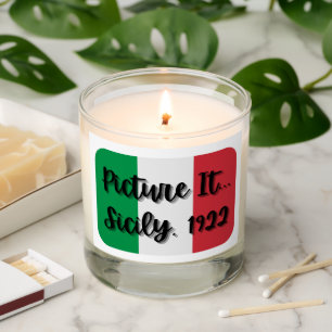 Picture It Sicily 1922 Italian Flag Scented Candle