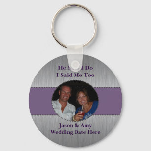 Picture Key Chain Wedding Favor