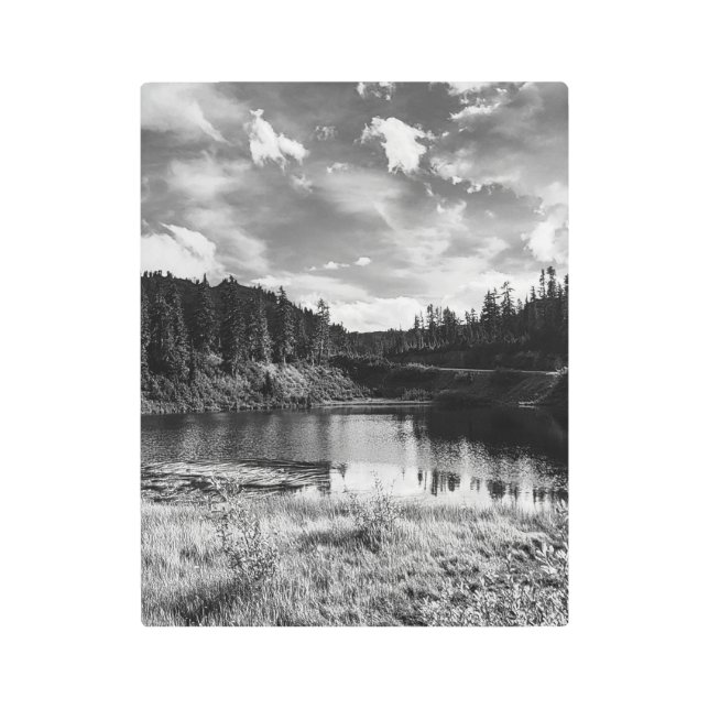 Picture Lake in the North Cascades Metal Print (Front)